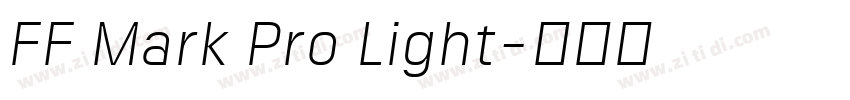 FF Mark Pro Light字体转换